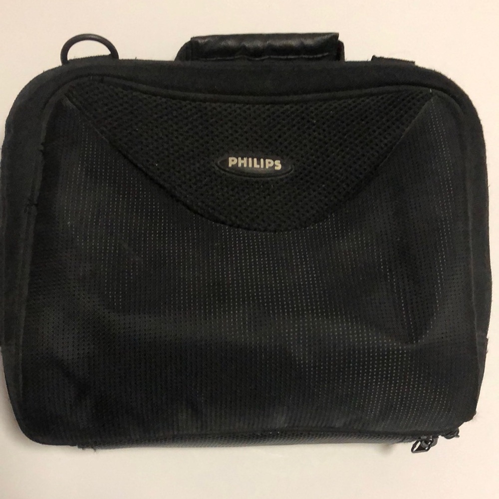 Phillips black portable DVD case